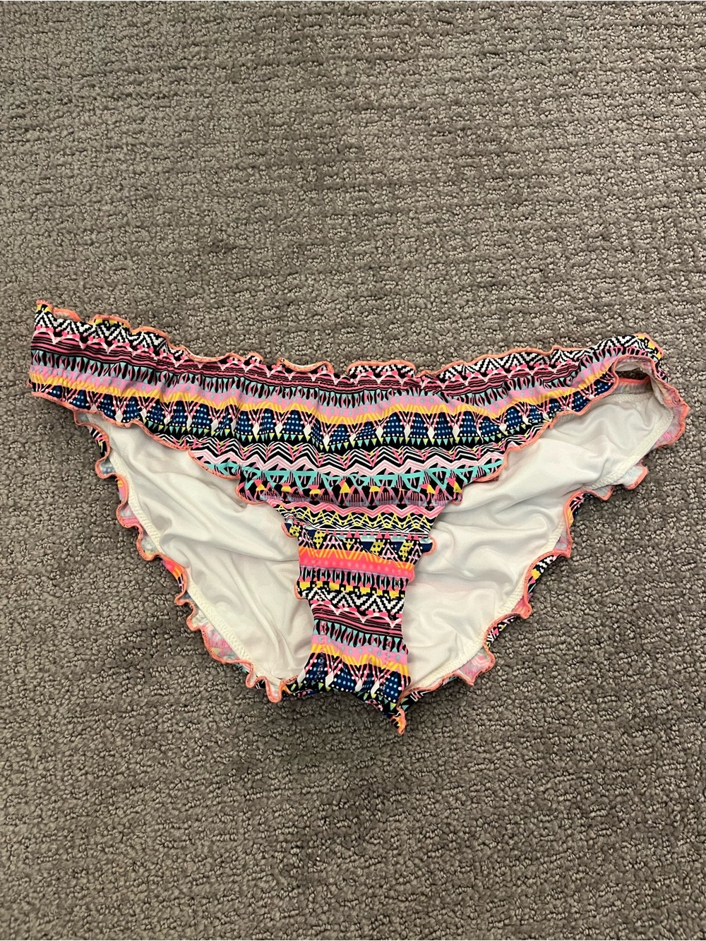 Victoria's Secret Multicolor Ruffle Bikini Bottoms